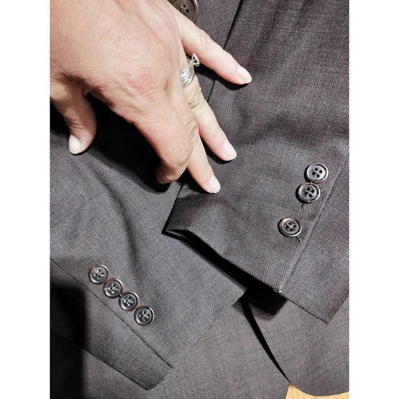 Jos. A Banks brown sports coat men size 43 regular 100% Wool - Picture 4 of 10
